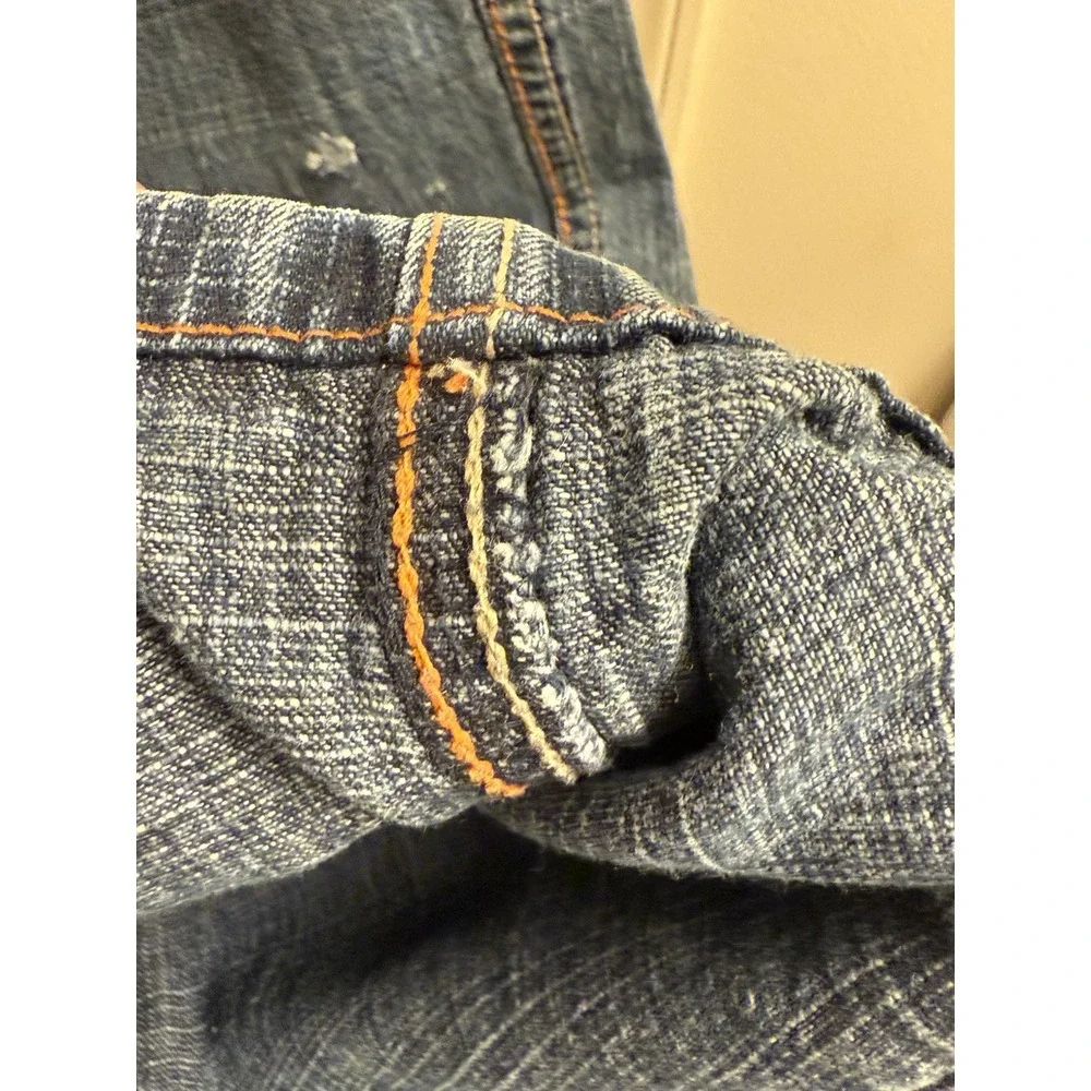 5ive Jungle Jeans Mens 36 Blue Denim. Jungle‎ Walk Of Life. Y2k. Leather Rare